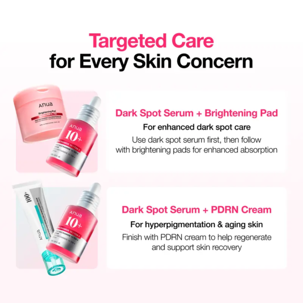 [anua] dark spot correcting serum : 10% niacinamide+ 4% tranexamic acid 1.01 fl.oz. (30ml) ｜ niacinamide serum, pm skincare product, hyperpigmentation, brightening