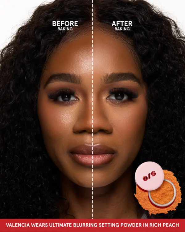 one/size ultimate blurring setting powder full size 1.2 oz 24 hr shine control, all day wear, blurring & brightening loose powder