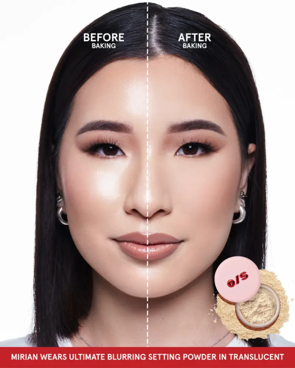 one/size ultimate blurring setting powder full size 1.2 oz 24 hr shine control, all day wear, blurring & brightening loose powder