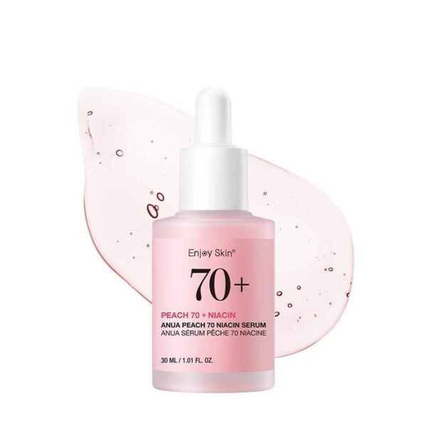 peach 70 niacinamide serum for brightening 1.01 fl. oz. (30ml) ｜pink serum for radiant&smooth, korean skincare, niacinamide serum