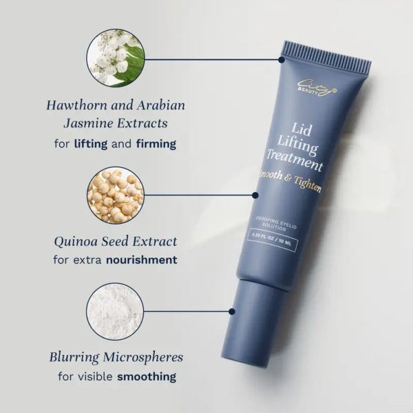 city beauty lid lifting treatment – eyelid firming cream for sagging, drooping lids & fine lines | instantly smooths the look of creases | supports firmer, tighter looking skin around the eyes | fragrance free