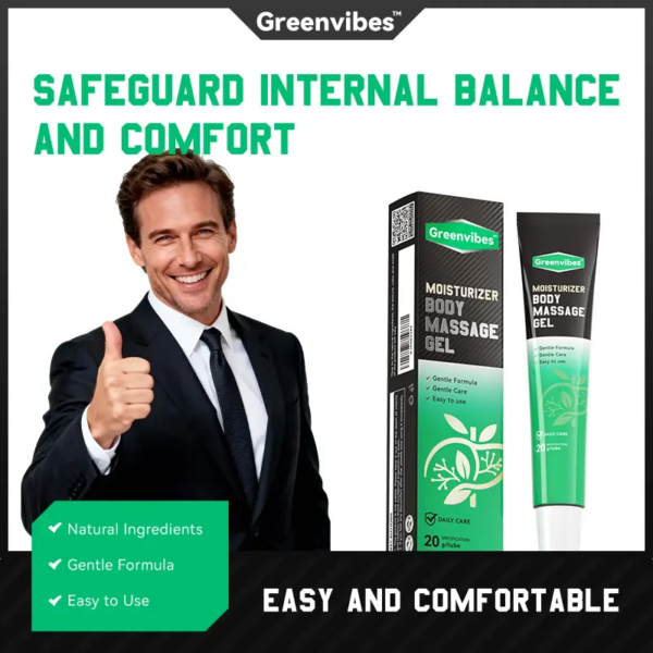 Greenvibes 9 Care Gel, featuring herbal extracts for soothing and nourishing, is gentle and non-irritating. The herbal formula is easily absorbed.