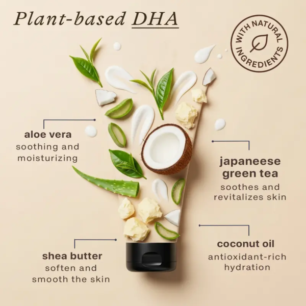 Beauty by Earth Self Tanner Lotion Duo - Gradual Sunless Professional Perfect Tanning Kit Bundle At Home Body Face Non Sticky Streak-Free Tan USA Made Coconut Shea