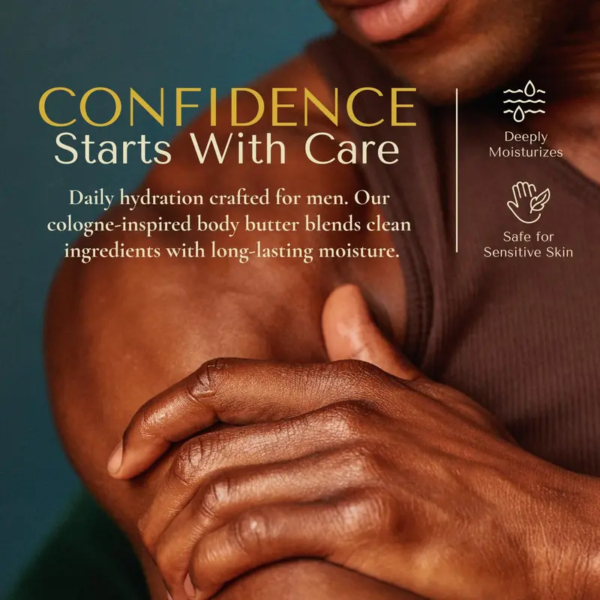 Crowned Skin King Reign Monarch Body Butter Set - Shea & Mango Butter Nourishing Moisturizer for Radiant Skin, Gentle Smoothing & Soothing Formula