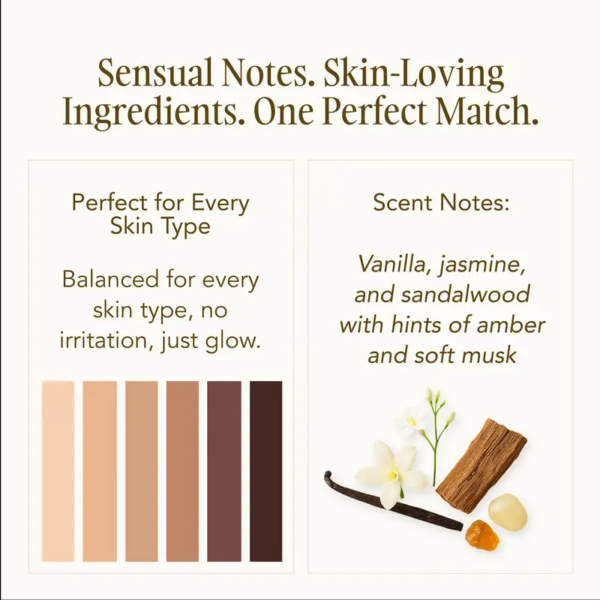 GODA Silk Body Oil - 1.79L oz Lightweight Scented Formula with Vanilla Lavender & Cacao Notes for Firmer Smoother Skin All Day Long