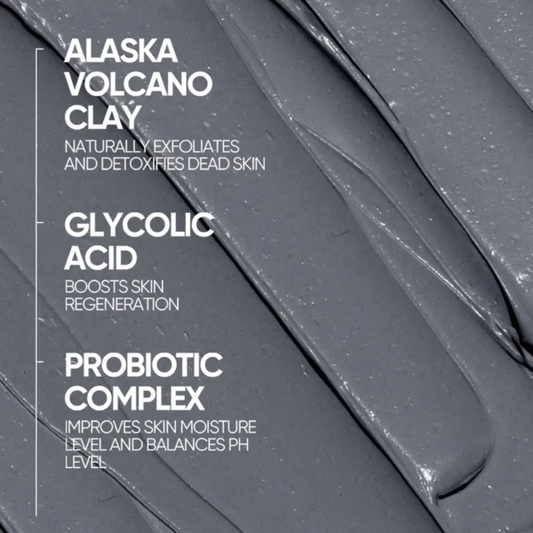 SKINTIFIC Alaska Volcano Pore Clay Stick Cleansing Blackhead Remover Face Mask Stick with Natural Clay Gentle Exfoliating Smoothing Skin Non-Drying Skincare